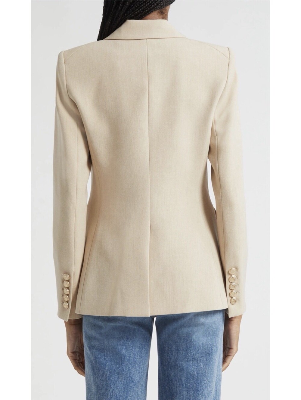 New Veronica Beard Miller Dickey Jacket In Heathered Sand Size 2 $798 - Picture 3 of 13